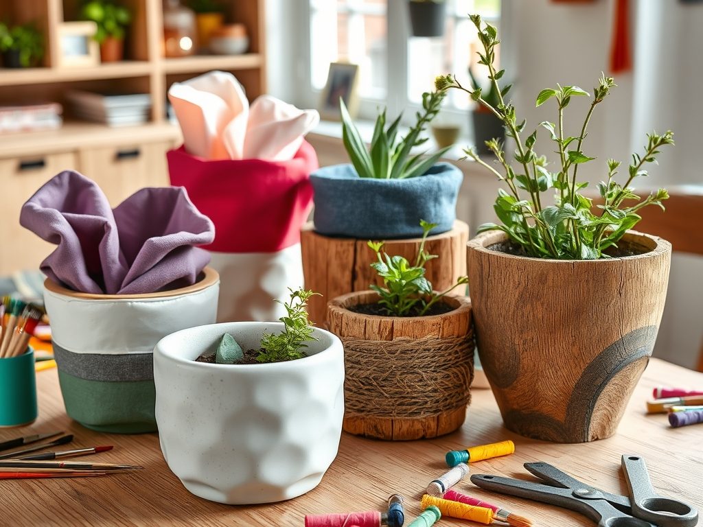 DIY osłonki na doniczki: jak wybrać materiały i techniki, by stworzyć unikatową dekorację