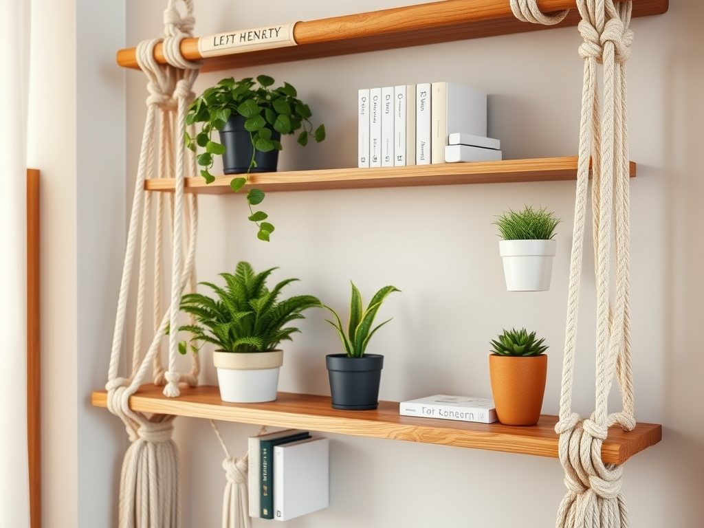 Makrama półka DIY: jak wybrać materiały i wzory, by łączyć styl z funkcjonalnością