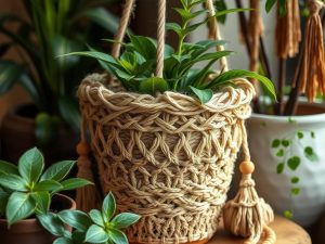 Osłonka na doniczkę w stylu boho DIY: jak stworzyć naturalną dekorację krok po kroku z praktycznymi wskazówkami