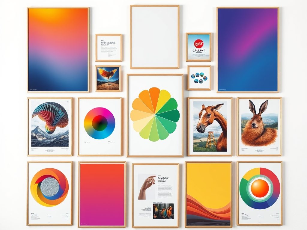 Galeria plakatów: jak dobrać kolory, by stworzyć spójną i harmonijną aranżację ściany