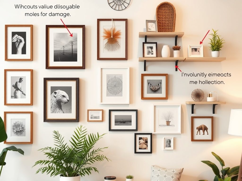 Jak bezpiecznie i estetycznie powiesić dekoracje na ścianie bez wiercenia: metody, dobór i praktyczne wskazówki