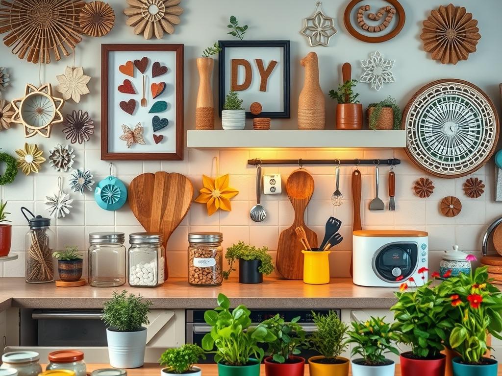DIY dekoracje do kuchni: pomysły na stylowe i praktyczne ozdoby, które łatwo wykonać samodzielnie