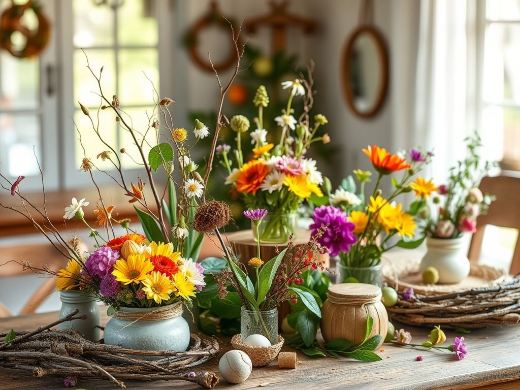 DIY dekoracje na wiosnę: jak tworzyć trwałe i naturalne ozdoby krok po kroku
