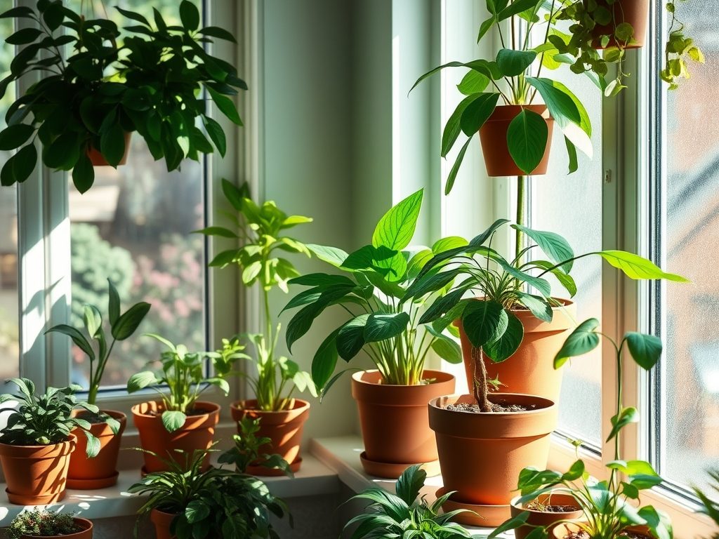 Rośliny do mieszkania a nasłonecznienie okien: jak dobrać i chronić rośliny na różnych parapetach
